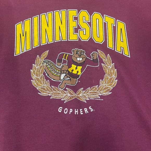 University of Minnesota Golden Gophers Men’s Crewneck Sweatshirt Size Medium - Picture 2 of 10